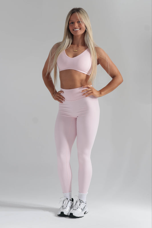 Cloudflow Leggings - Baby Pink