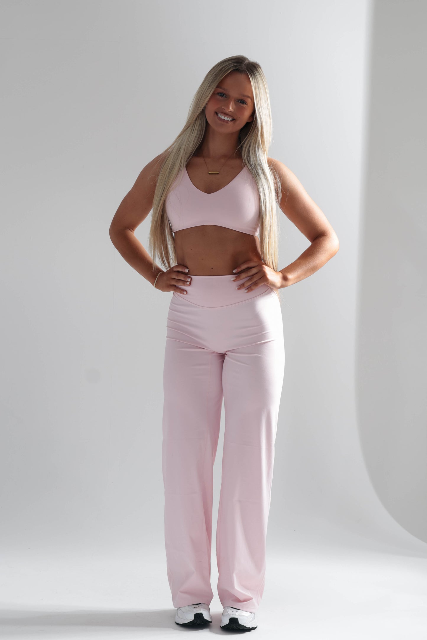 Cloudflow Straight Leg Bottoms - Baby Pink
