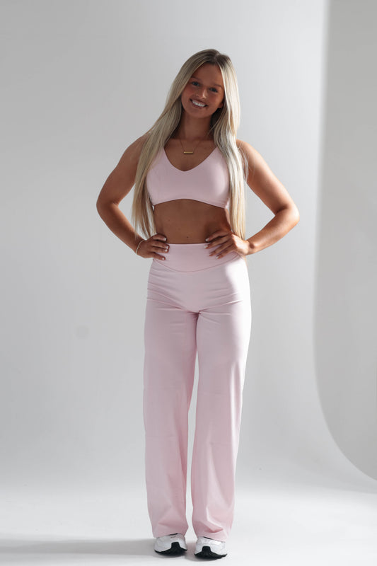 Cloudflow Straight Leg Bottoms - Baby Pink