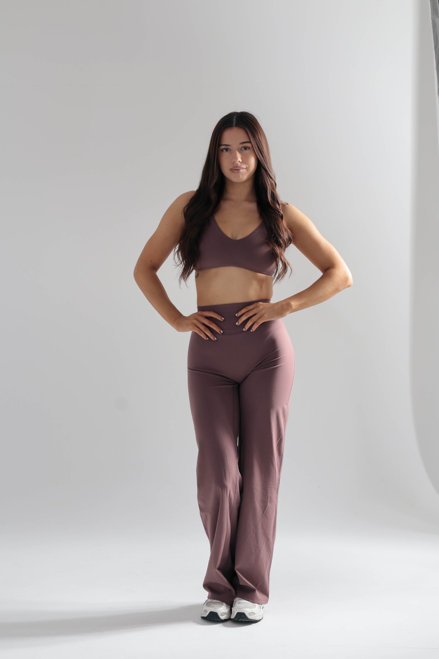 Cloudflow Straight Leg Bottoms -  Deep Mauve