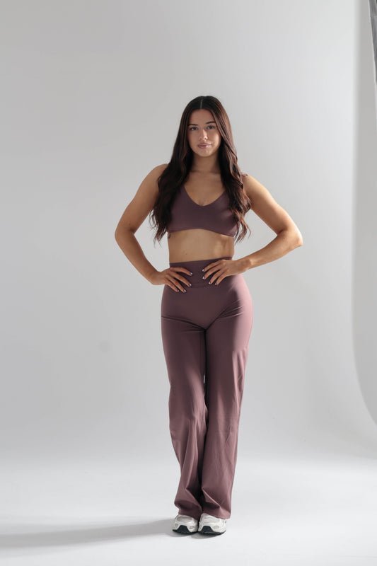Cloudflow Straight Leg Bottoms -  Deep Mauve
