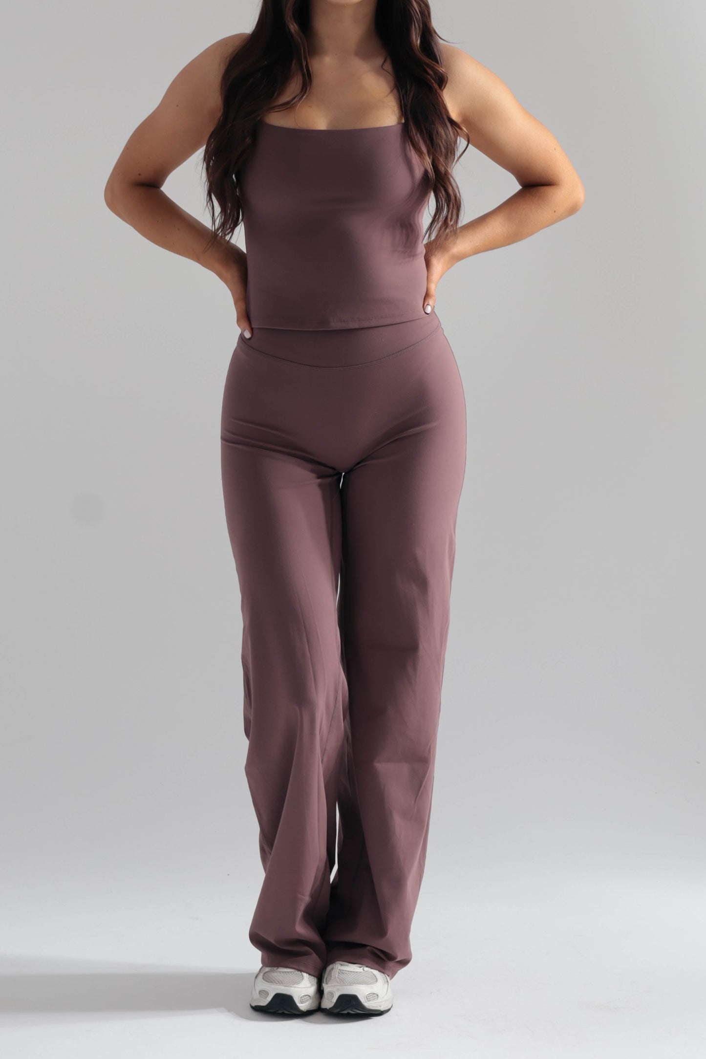 Cloudflow Straight Leg Bottoms -  Deep Mauve