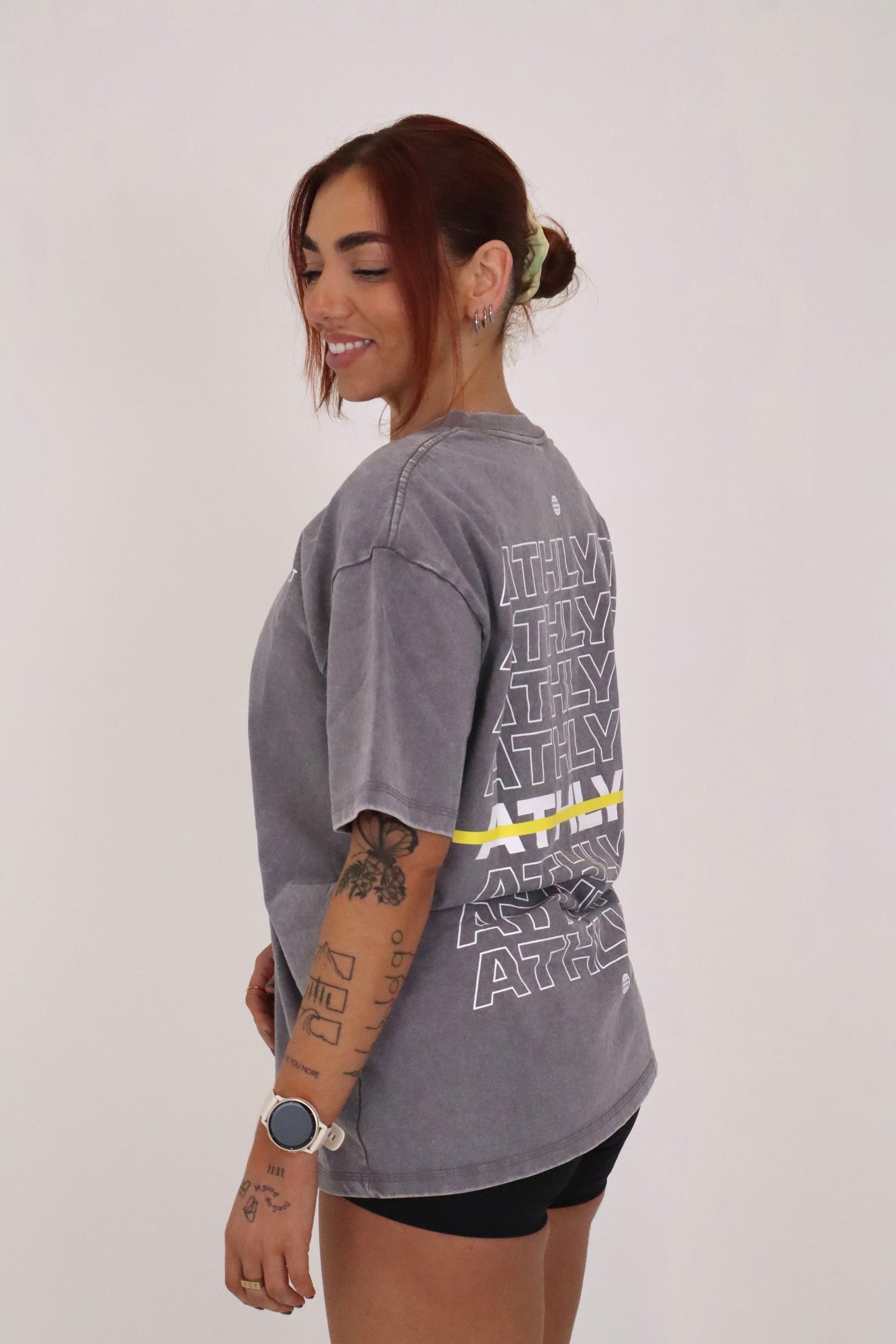 The Stonewash Oversize Tee - Light Grey