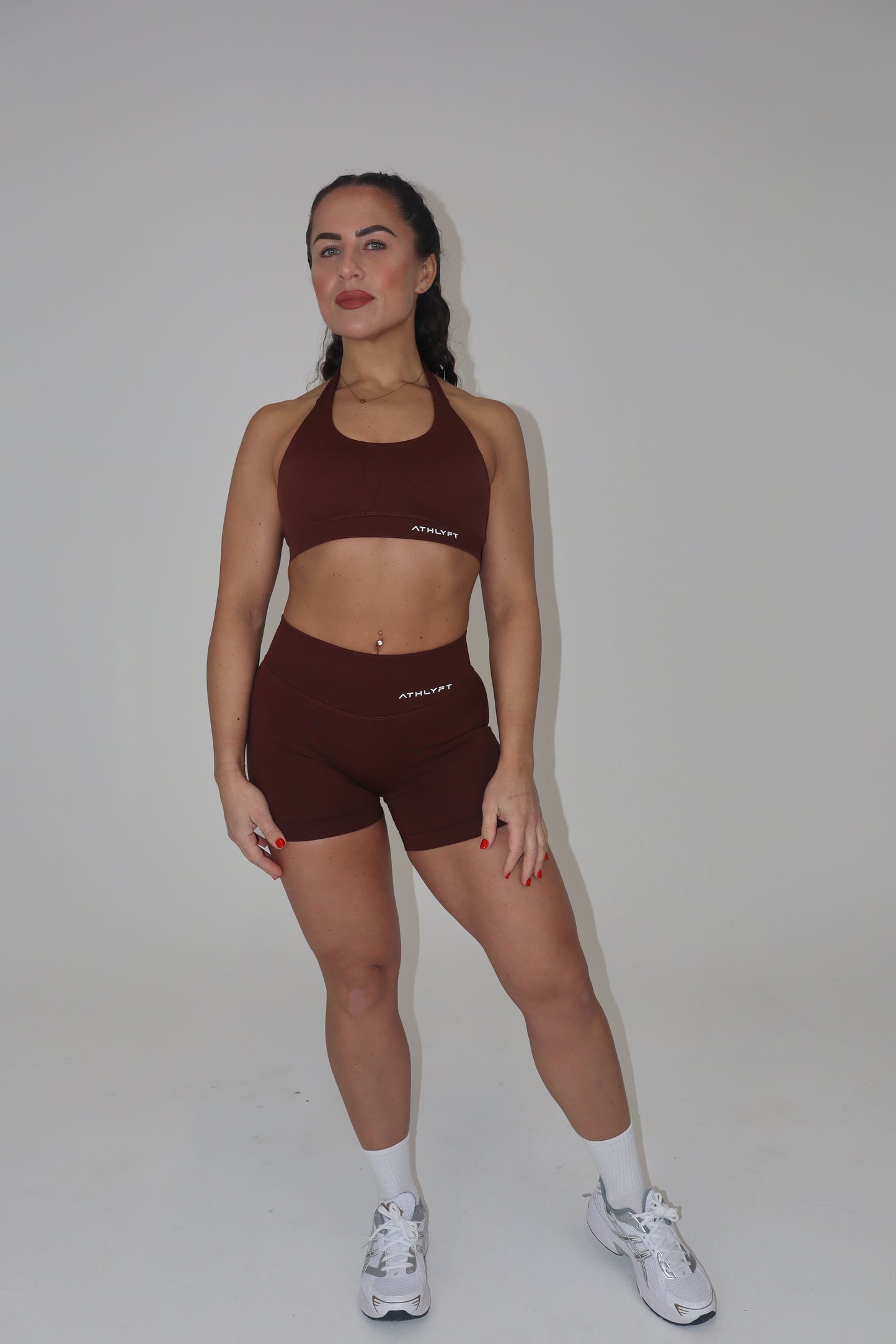 Core Halter Bra - Cocoa