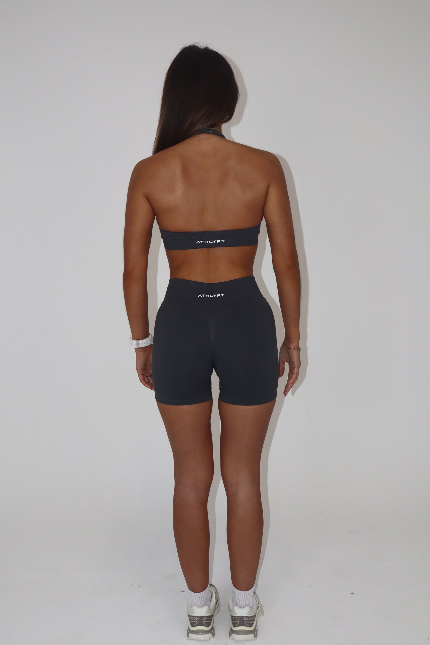 Core Halter Bra - Slate