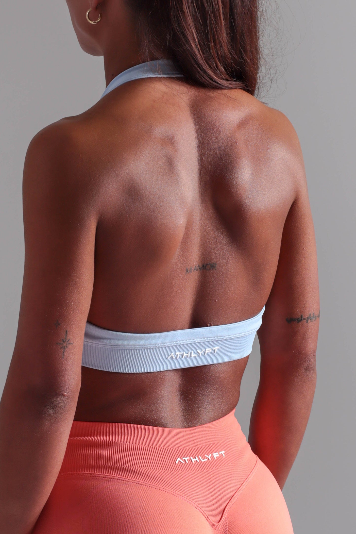 Core Halter Bra - Ice Blue