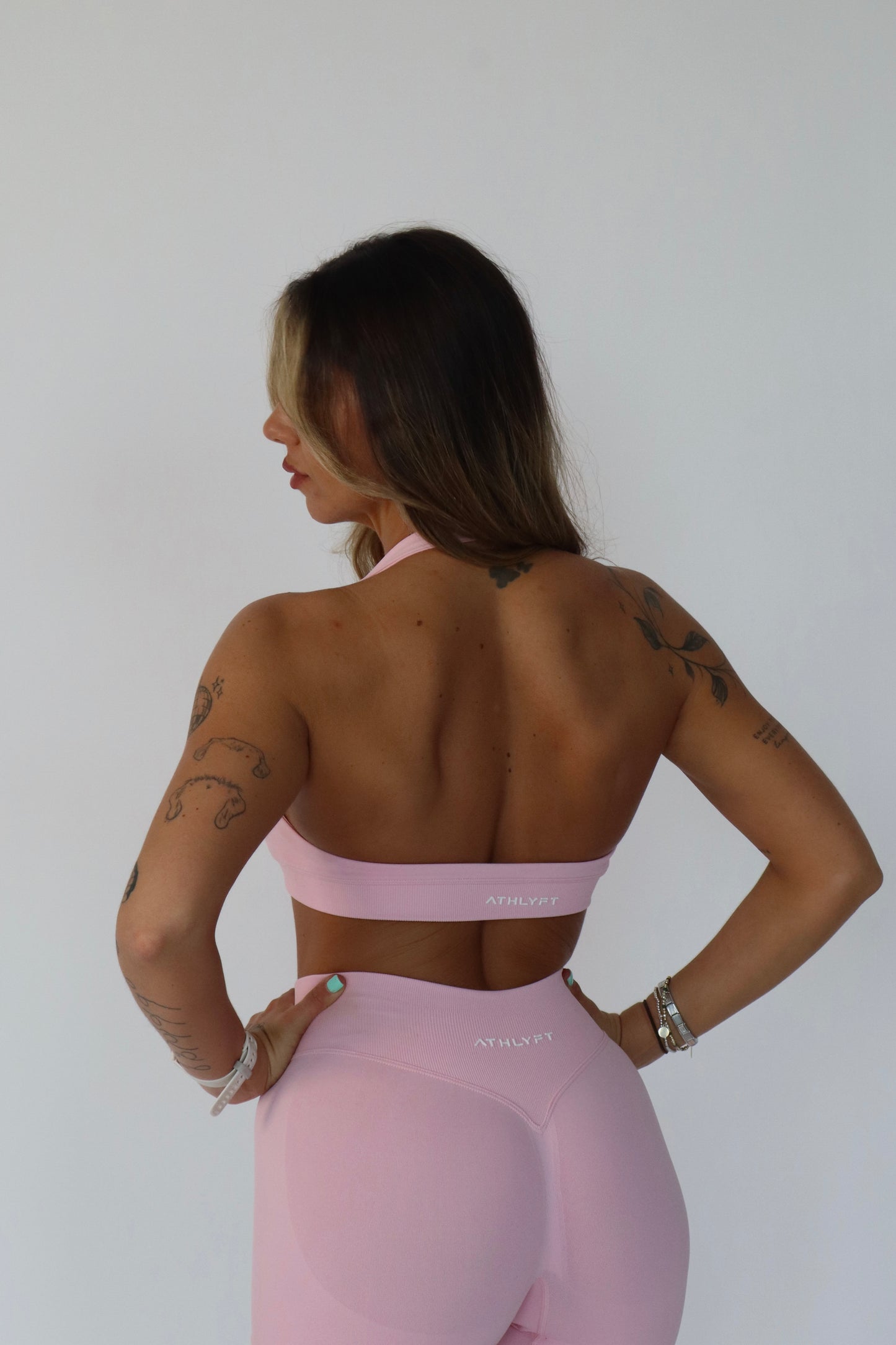 Core Halter Bra - Petal