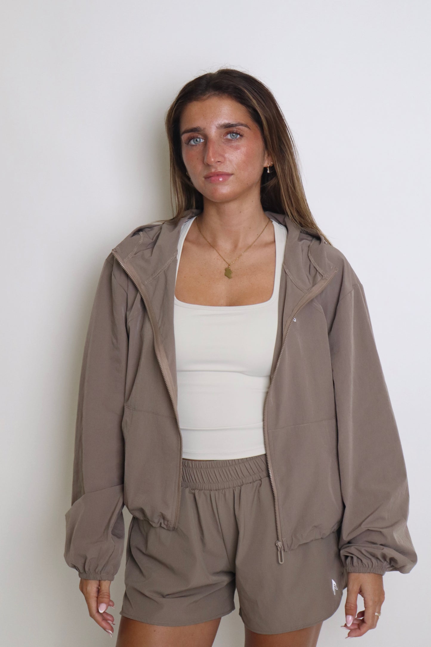 Hybrid Track Jacket - Mushroom