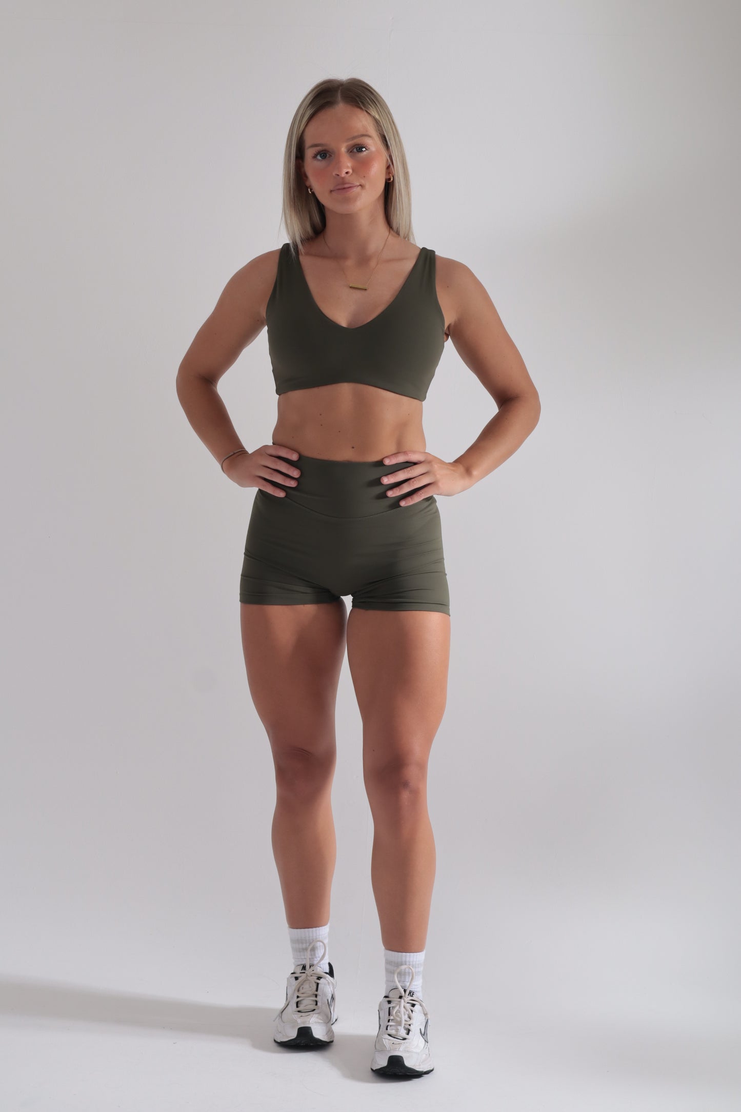Cloudflow Low Back Bra - Classic Khaki