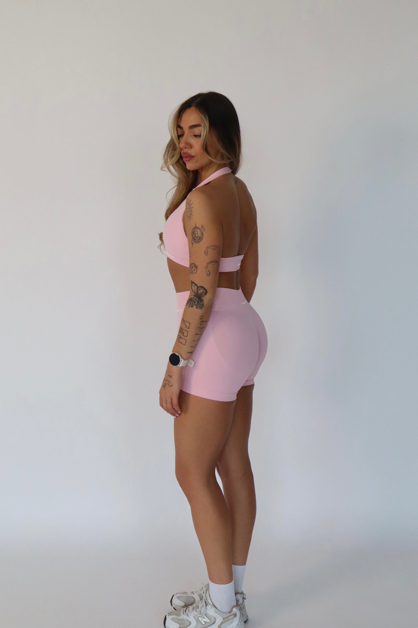 Core Halter Bra - Petal