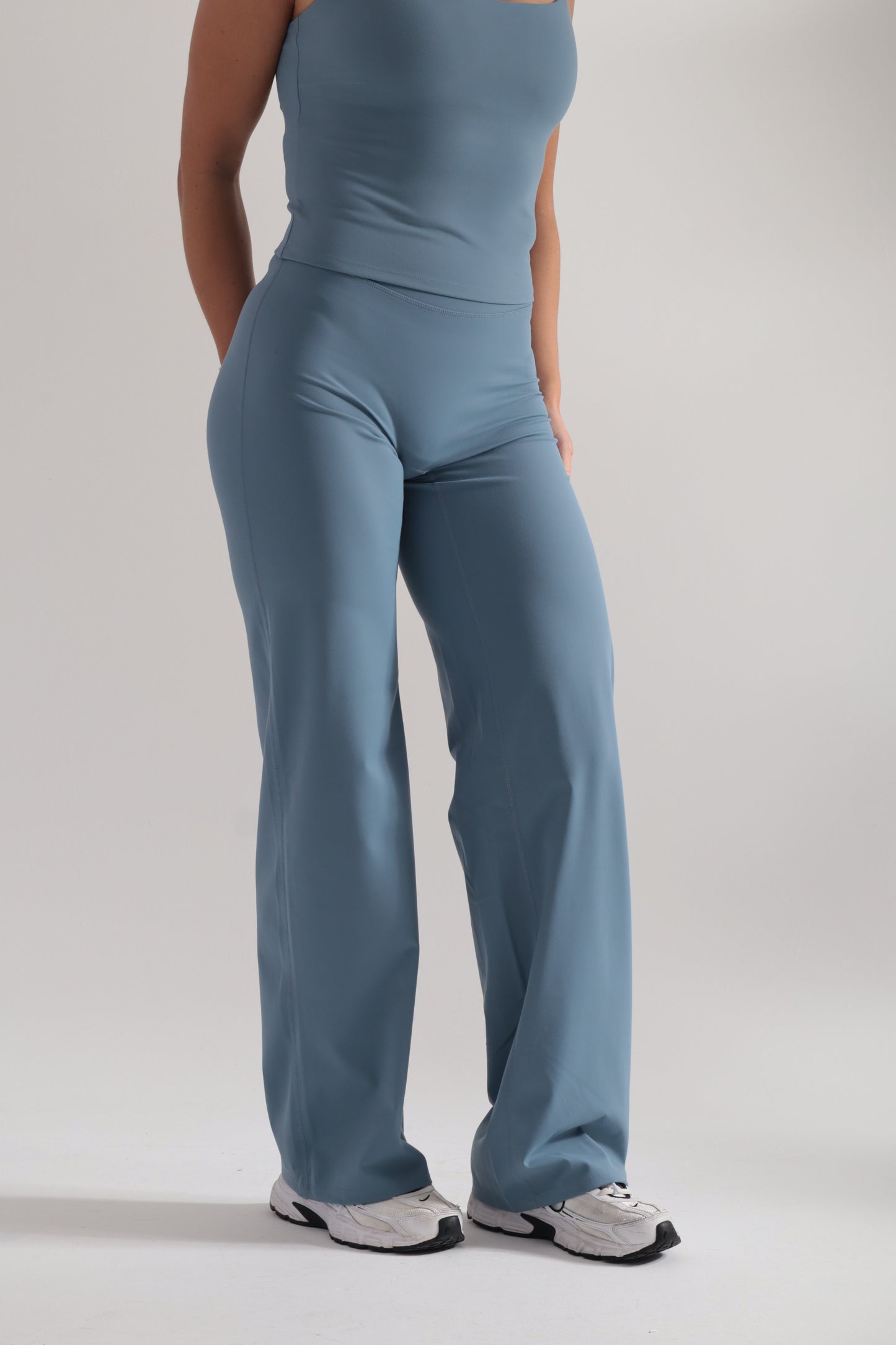 Cloudflow Straight Leg Bottoms - Steel Blue