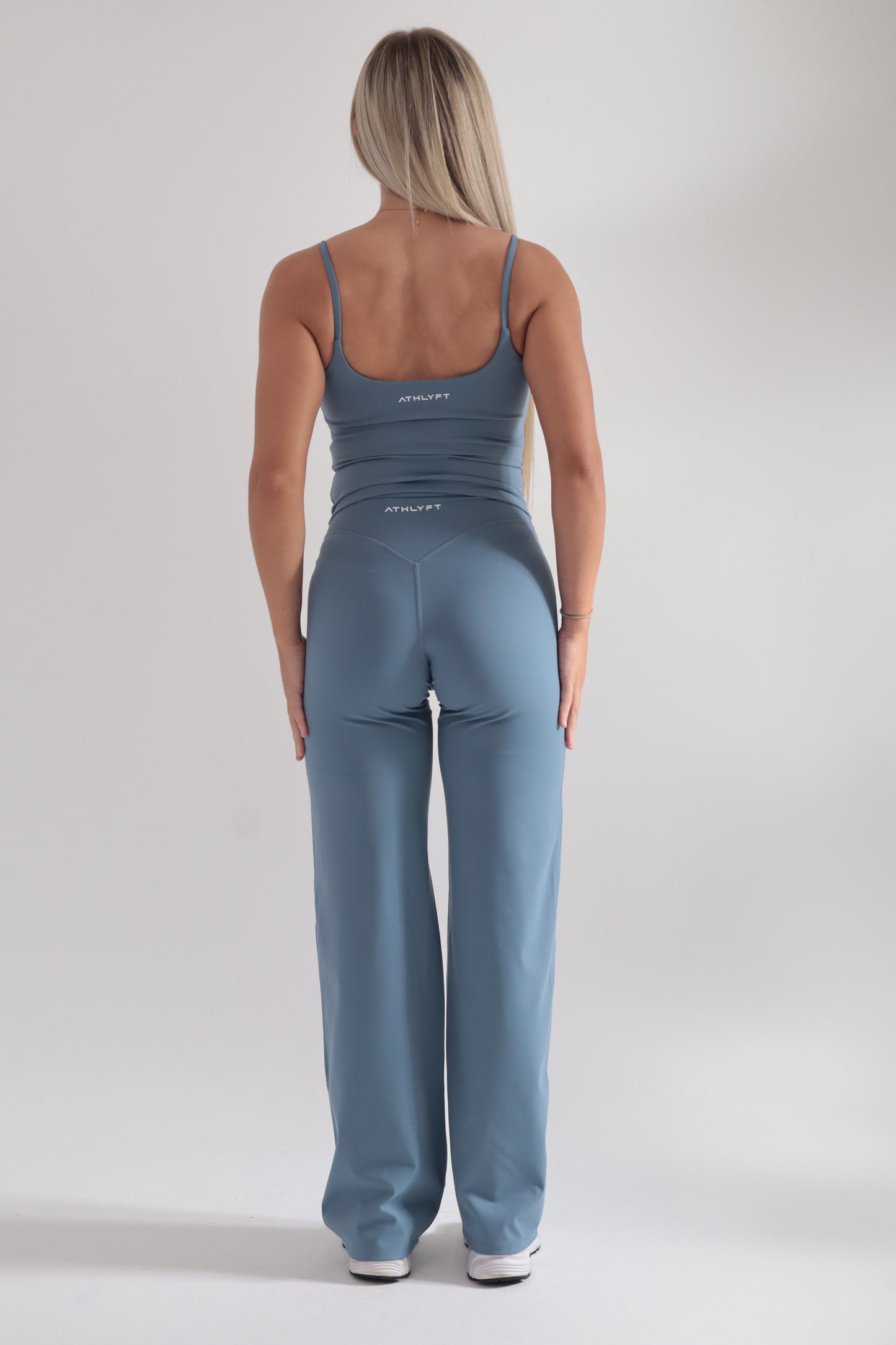 Cloudflow Straight Leg Bottoms - Steel Blue
