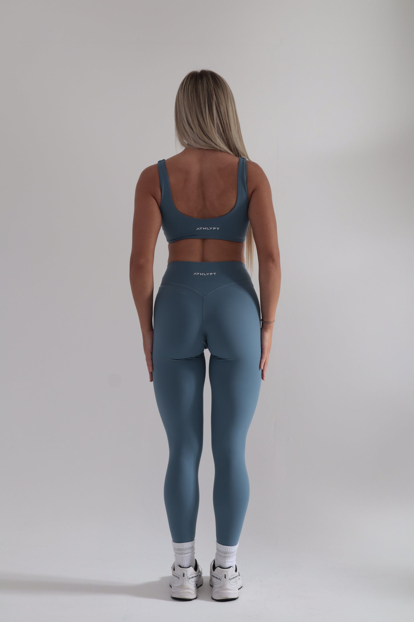 Cloudflow Low Back Bra - Steel Blue