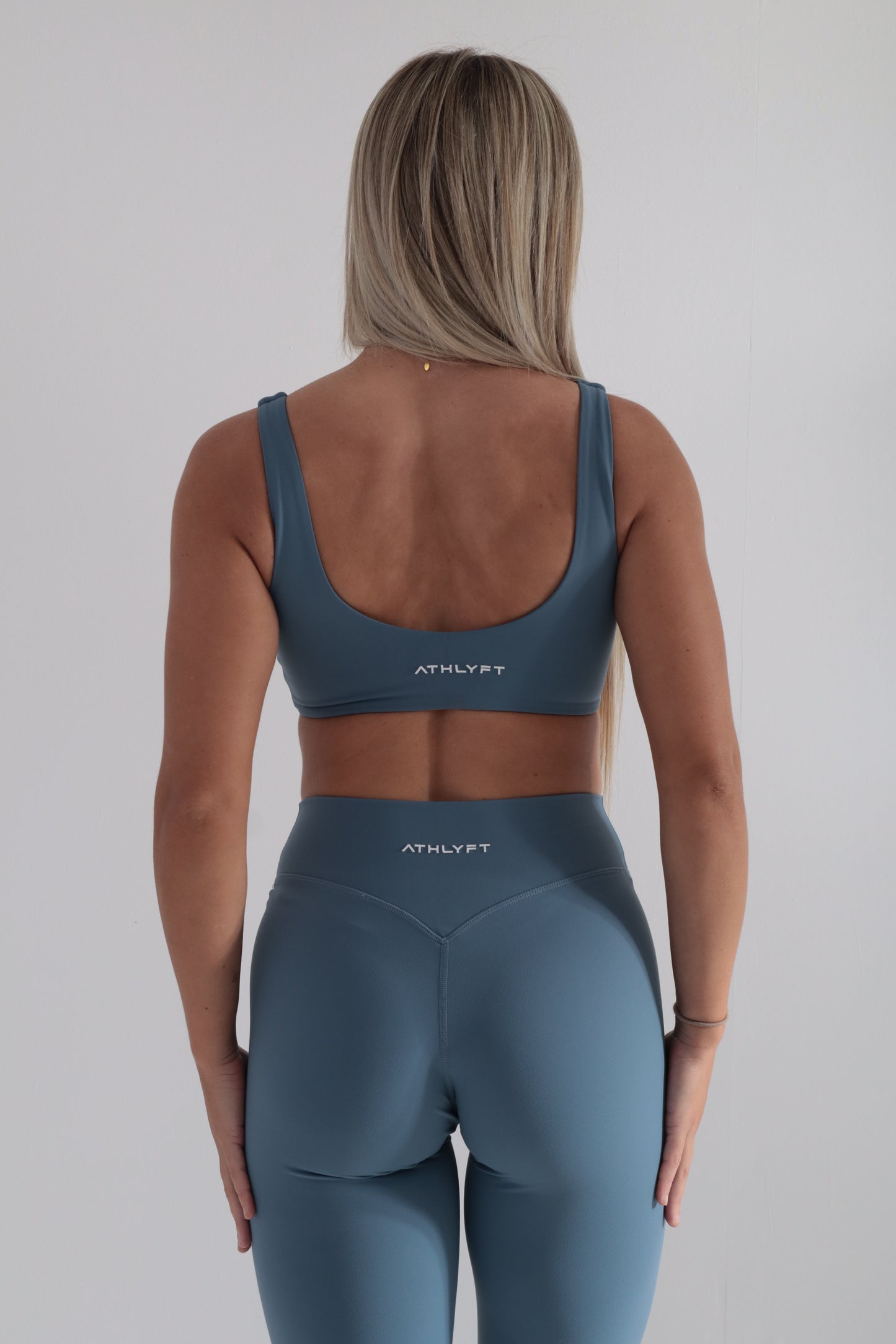 Cloudflow Low Back Bra - Steel Blue