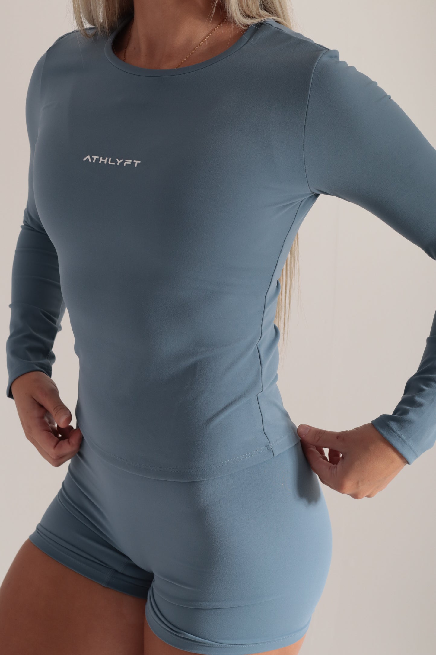 Cloudflow Long Sleeve Top - Steel Blue