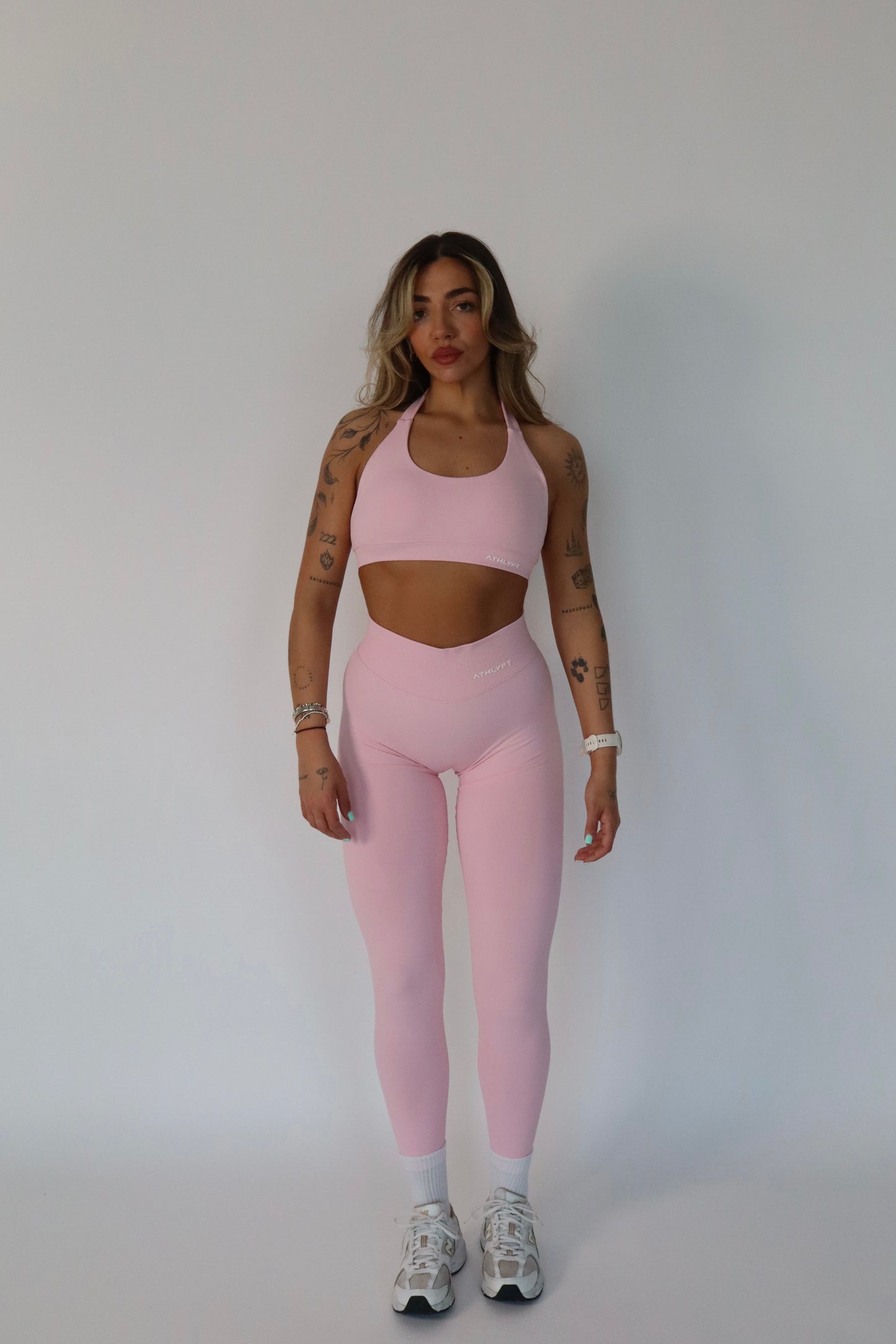 Core Halter Bra - Petal