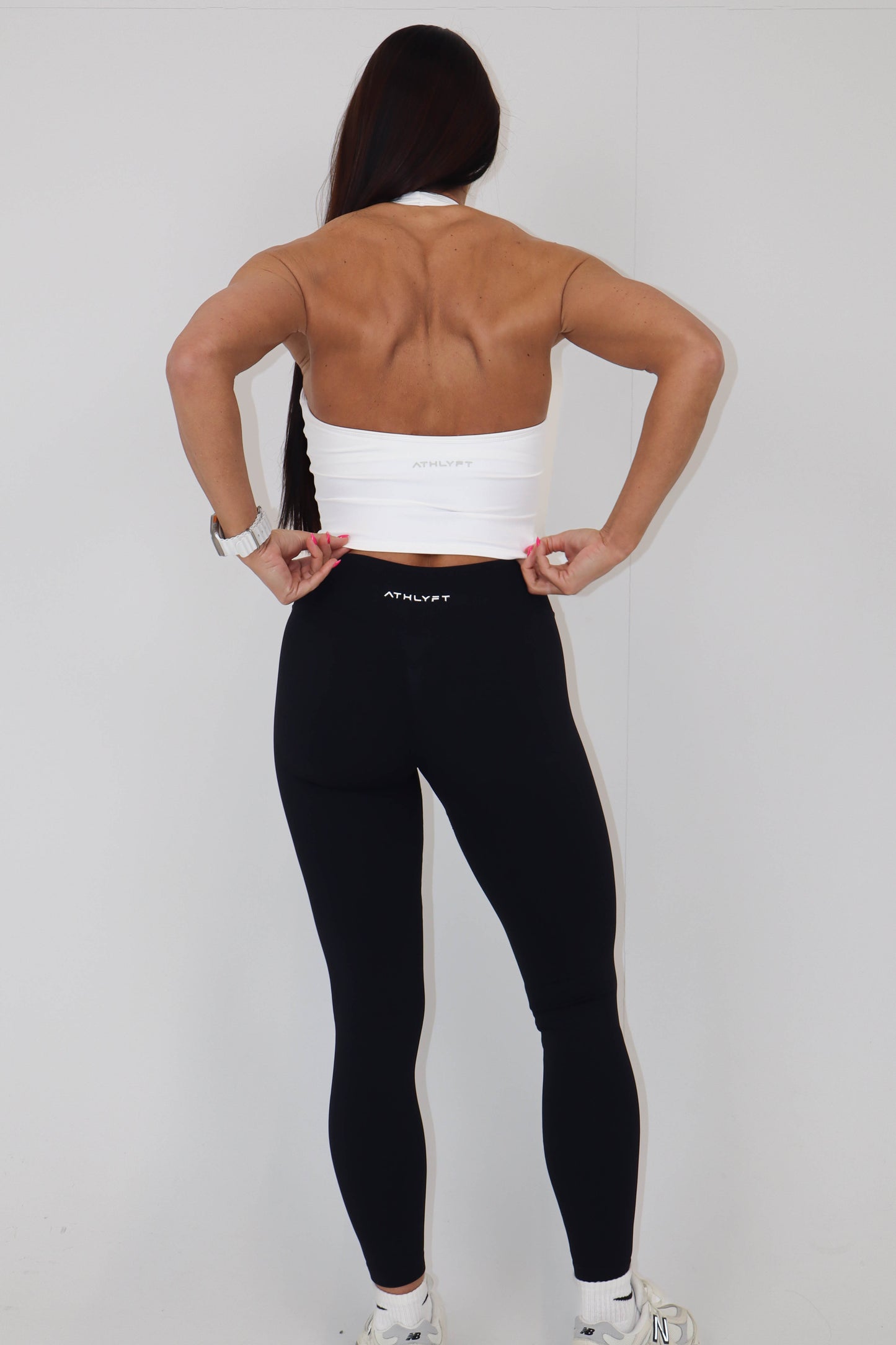 V-Neck Halter Vest - White