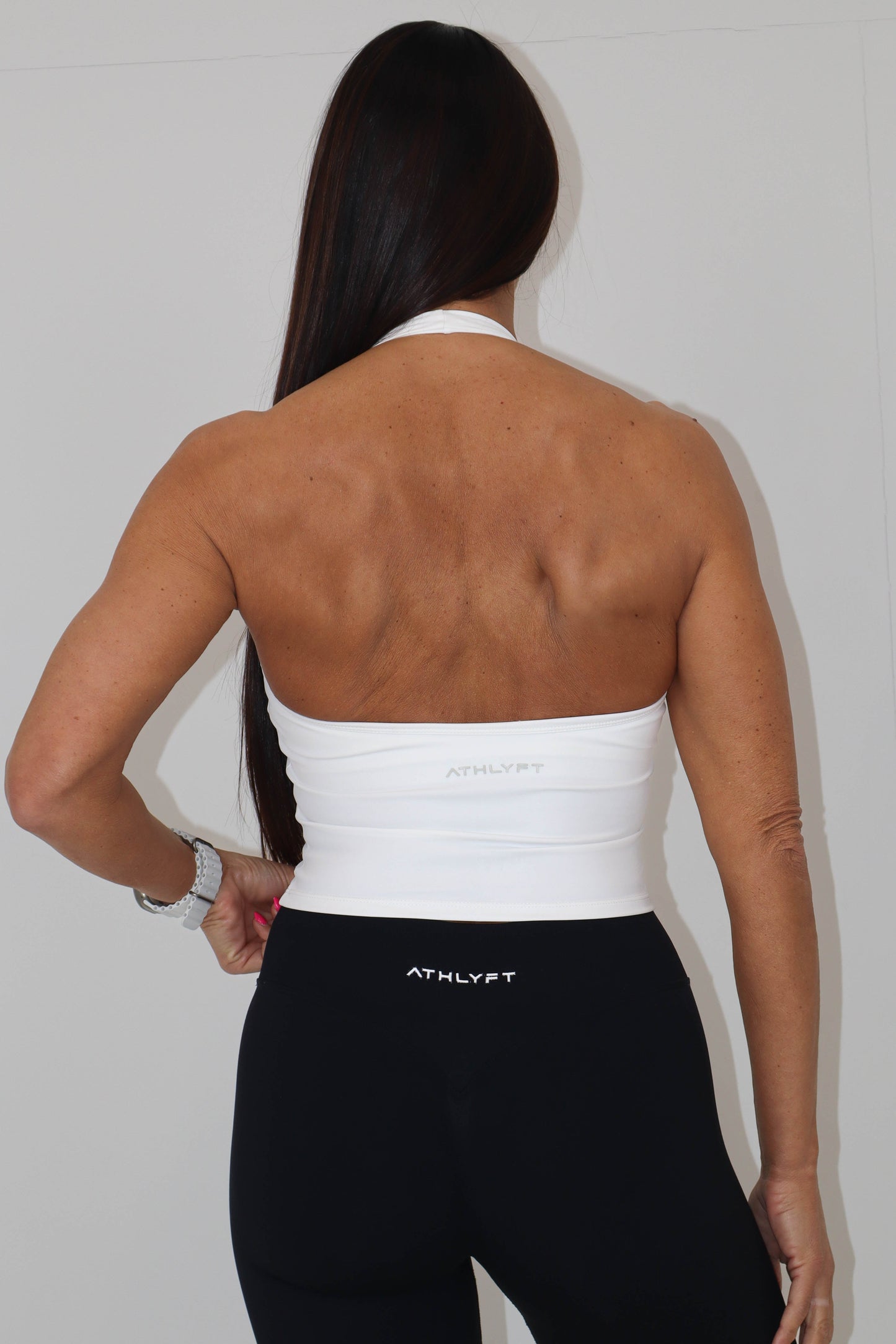 V-Neck Halter Vest - White