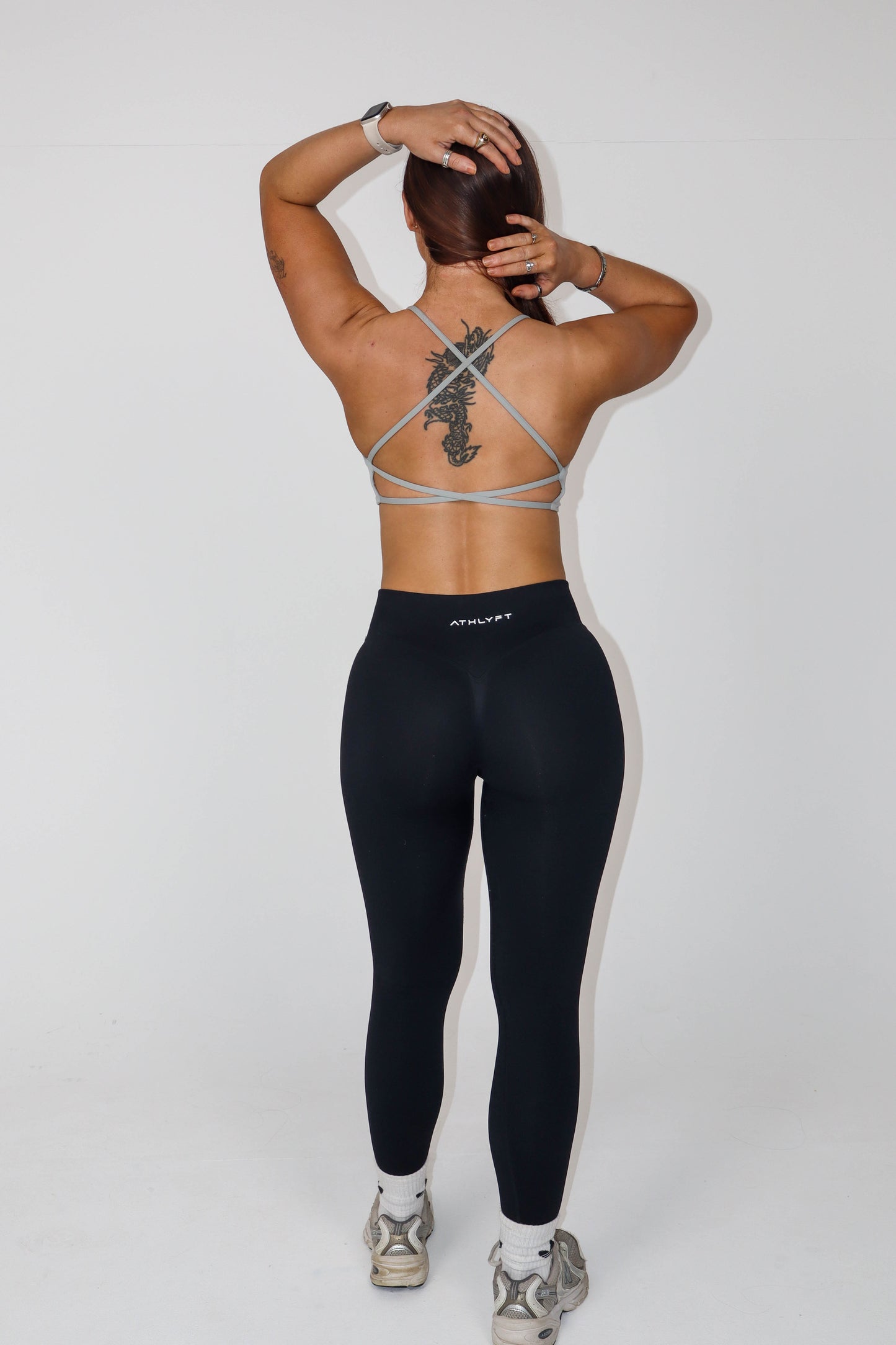 Twist Front Bra - Ash Grey